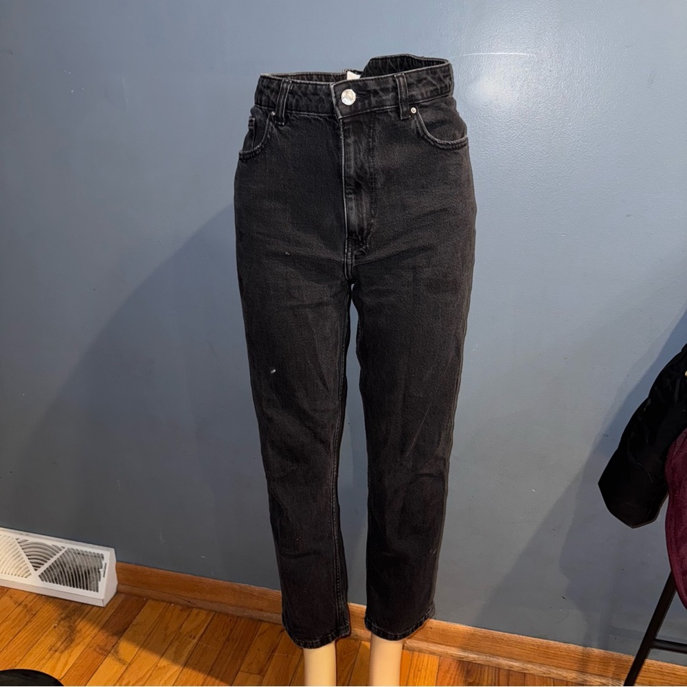 Zara Charcoal Relaxed Fit Jeans